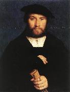 HOLBEIN, Hans the Younger Portrait of a Member of the Wedigh Family sf oil on canvas